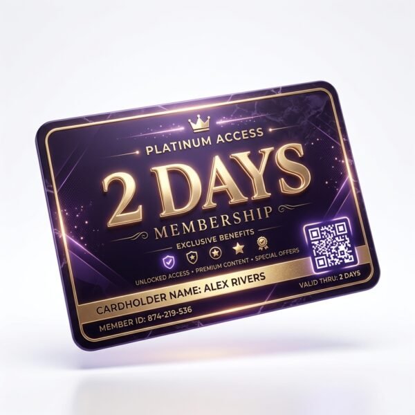 2 Days VIP Membership